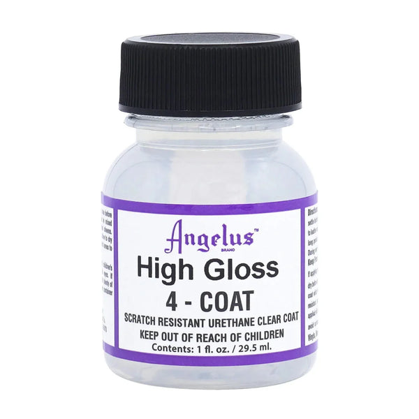 Fissativo Lucido Post Tintura Per Pelle Liscia Angelus High Gloss 4 Coat