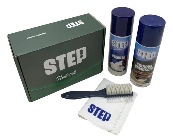 Kit Step per la Pulizia delle scarpe in Nubuck e Camoscio