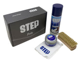 Kit Step per la Pulizia e la Cura delle Scarpe in Pelle Liscia