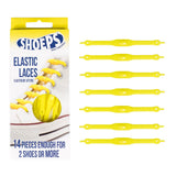 Lacci da Scarpe Elastici in Silicone Gialli - Shoeps Elastic Laces