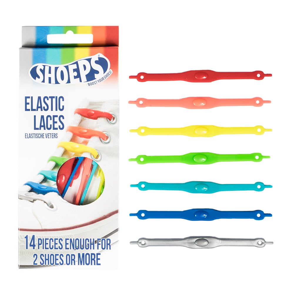 Lacci da Scarpe Elastici in Silicone Mix Multicolor - Mai più Scarpe Slacciate