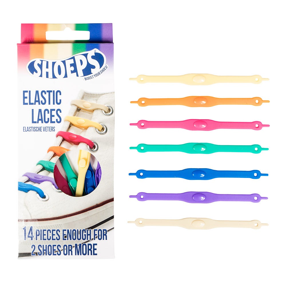 Lacci da Scarpe Elastici in Silicone Mix 2.0 - Shoeps Elastic Laces