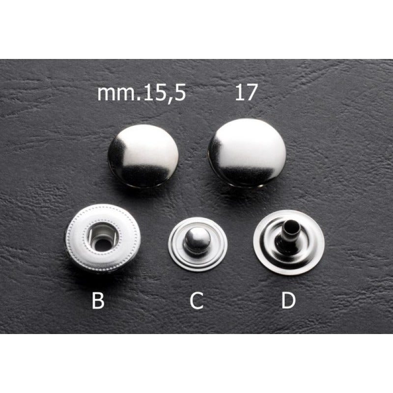bottoni a pressione automatici alfa 2 - bottone 17mm in ferro universale –  Cura della Scarpa