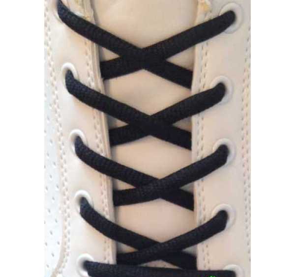 Lacci per Scarpe Neri Ovali - Stringhe per Sneakers