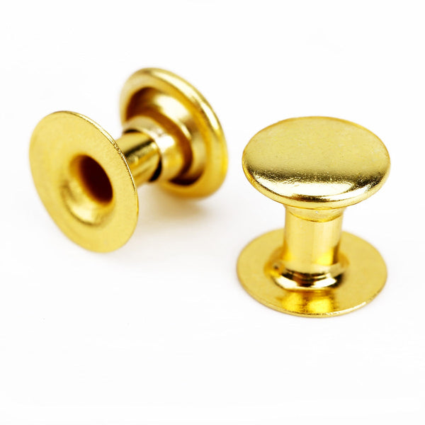 Brass Rivets 100pcs Gold Diameter 7mm Rivets