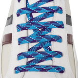 Lacci per Scarpe Sneakers lunghi 140cm Piatti Azzurro Multicolor