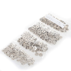 25 set 100 pezzi 203/201 bottoni automatici in metallo bottoni a pressione bottoni a pressione bottoni per cucire per vesti fai da te borsa per indumenti scarpe lavorazione della pelle  15