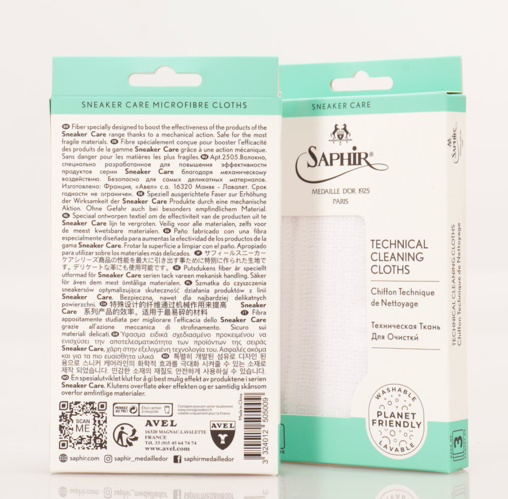 Kit Panni Per Pulizia Sneakers - Saphir Medaille D'Or Tecnical Cleaning Cloths