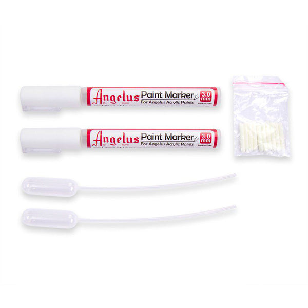Angelus Set 2 Pennarelli Vuoti da 3 mm con Ricambi