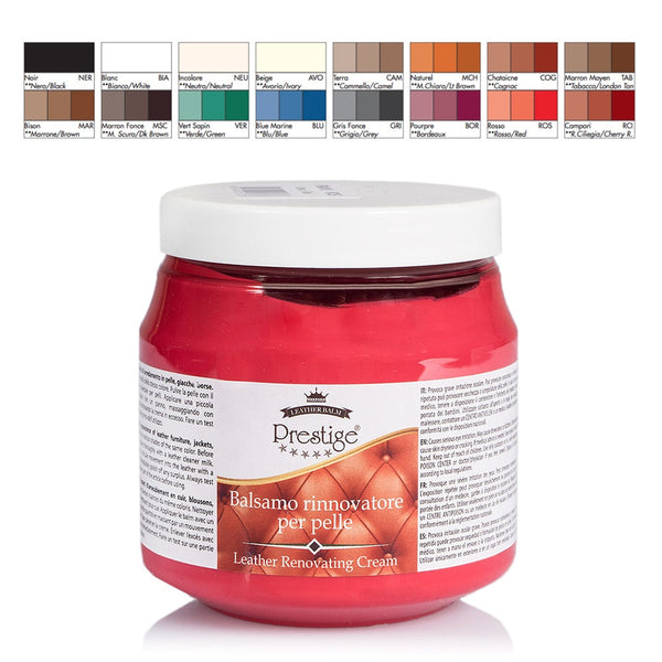 Cream to Renew the Color of Leather Car Seats - Prestige 250ml