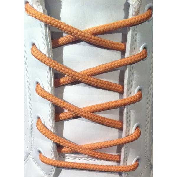 Lacci per Scarpe Marrone Chiaro Tondi - Stringhe in Cotone per Scarpa