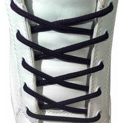 acquista online lacci da scarpe neri varie misure stringhe in cotone Cura della Scarpa